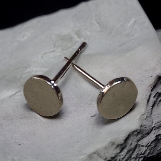 SILVER STUD- EARRINGS