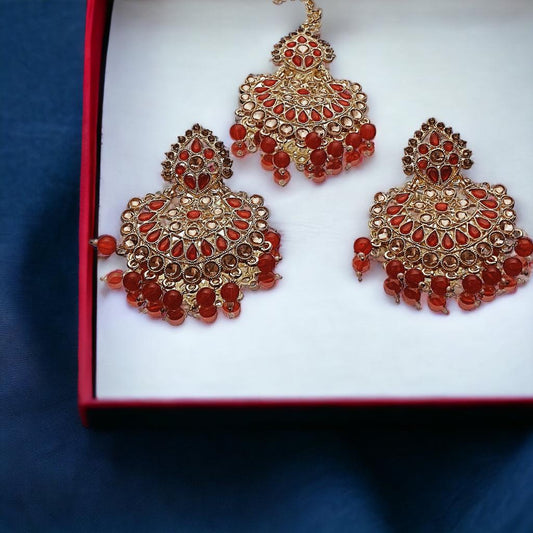 the prosperous- exclusive red punjabi set