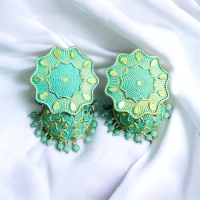 MOD-PASTEL FLORAL EARRINGS