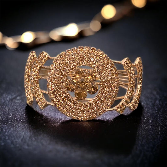 SPARKLING-GOLDEN FLORAL BRACELET