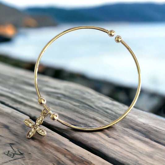 SILVER STAR GOLD BRACELET